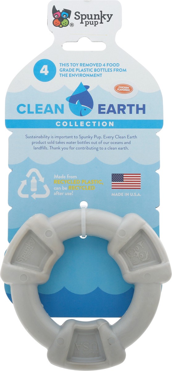 slide 2 of 11, Spunky Pup Dog Toy Clean Earth Recycled Rign, 1 ct