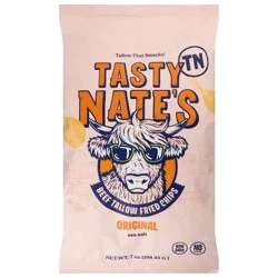 Tasty Nate's Sea Salt Original Beef Tallow Fried Chips 7 oz