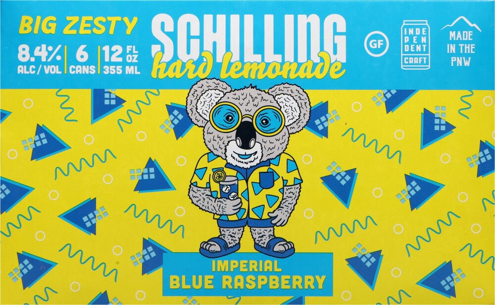 slide 6 of 6, Schilling Imperial Blue Raspberry Hard Lemonade, 6 ct; 12 oz