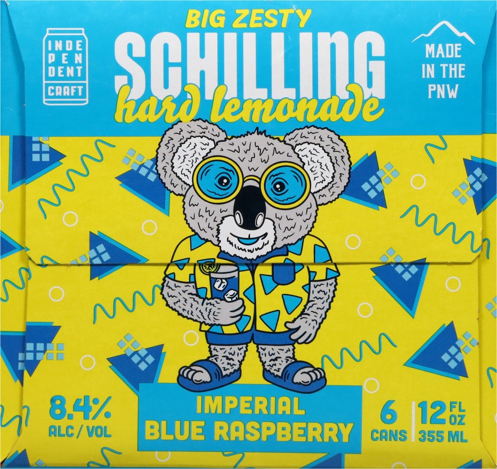 slide 4 of 6, Schilling Imperial Blue Raspberry Hard Lemonade, 6 ct; 12 oz