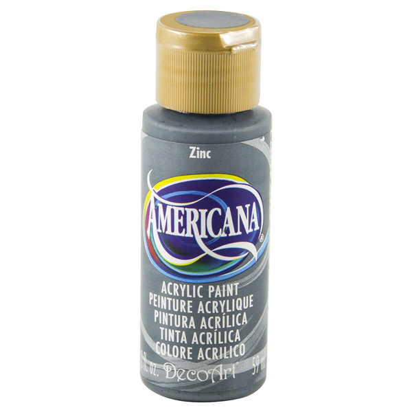 slide 1 of 1, Americana Paint Zinc Dark Grey, 2 oz