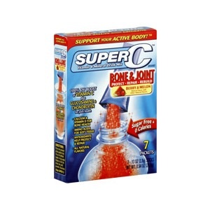 slide 1 of 1, Super C Bone & Joint Drink Mix Berry & Melon, 7 ct