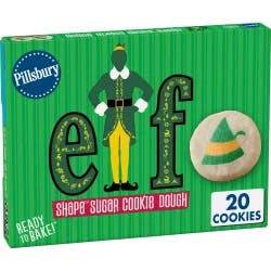 Pillsbury Ready-to-Bake Elf Shape Sugar Cookie Dough