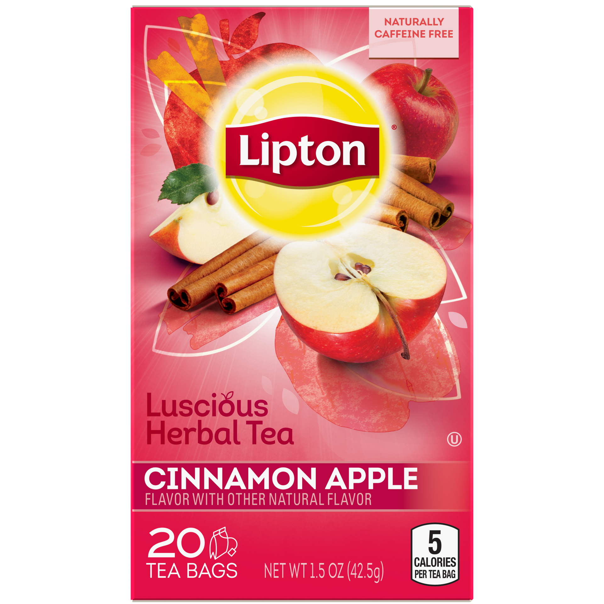 slide 2 of 4, Lipton Herbal Tea Bags Cinnamon Apple, 20 ct, 20 ct