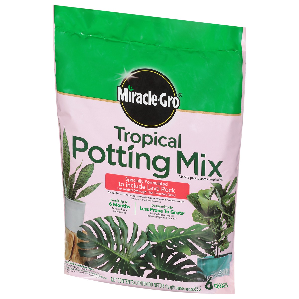 slide 3 of 9, Miracle-Gro Tropical Potting Mix 6 qt, 6 qt
