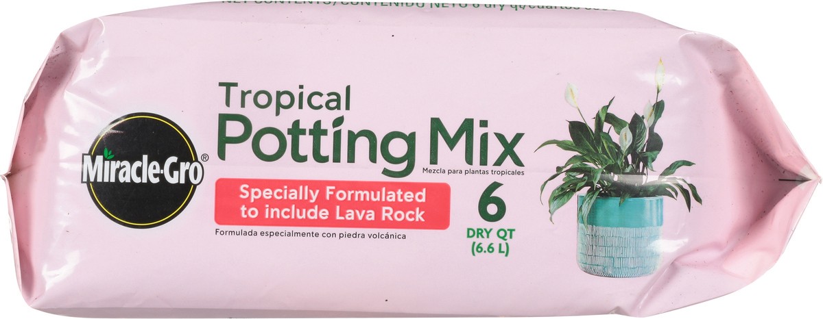slide 7 of 9, Miracle-Gro Tropical Potting Mix 6 qt, 6 qt