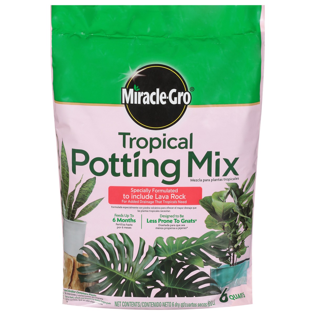 slide 1 of 9, Miracle-Gro Tropical Potting Mix 6 qt, 6 qt