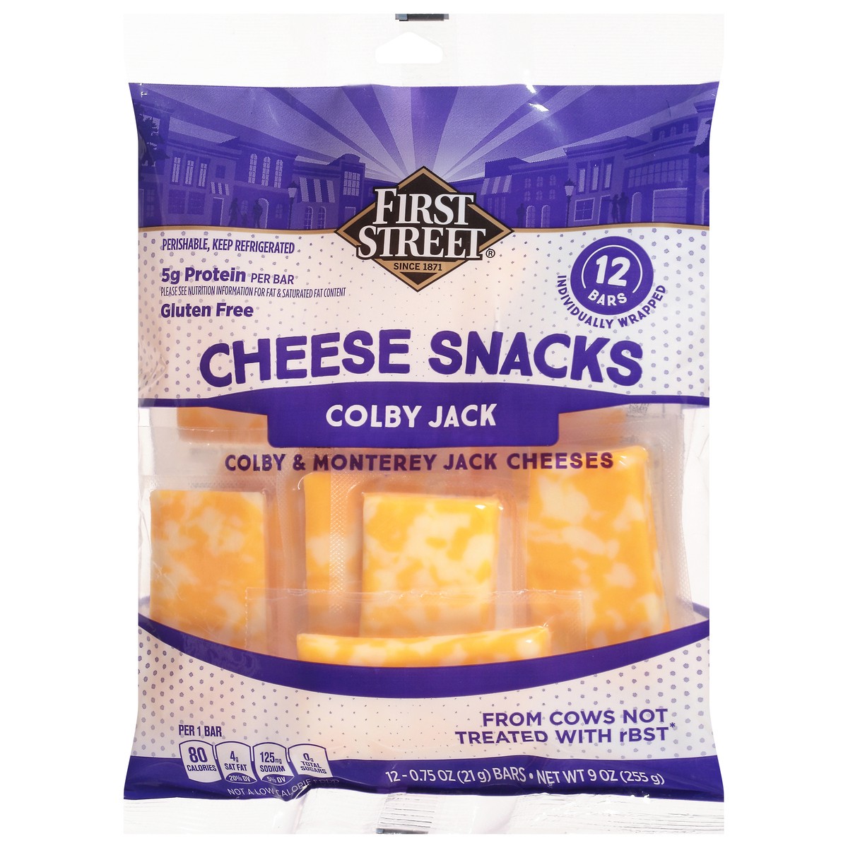slide 10 of 13, First Street Snack Bar Colby Jack Cheese, 9 oz