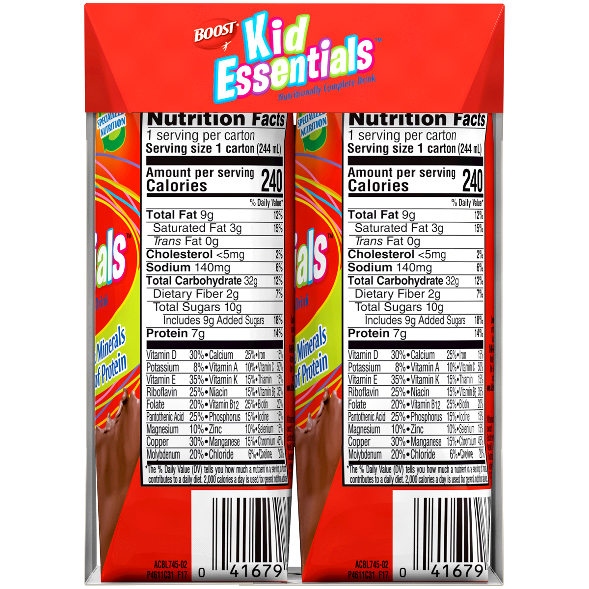 slide 3 of 5, Boost Kid Essentials Chocolate Nutritionally Complete Drink, 4 ct; 8.25 fl oz