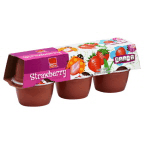 slide 1 of 3, Harris Teeter Apple Sauce - Strawberry, 24 oz