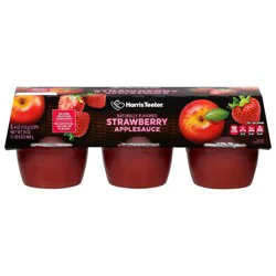 Harris Teeter Apple Sauce - Strawberry