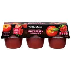 Harris Teeter Apple Sauce - Strawberry
