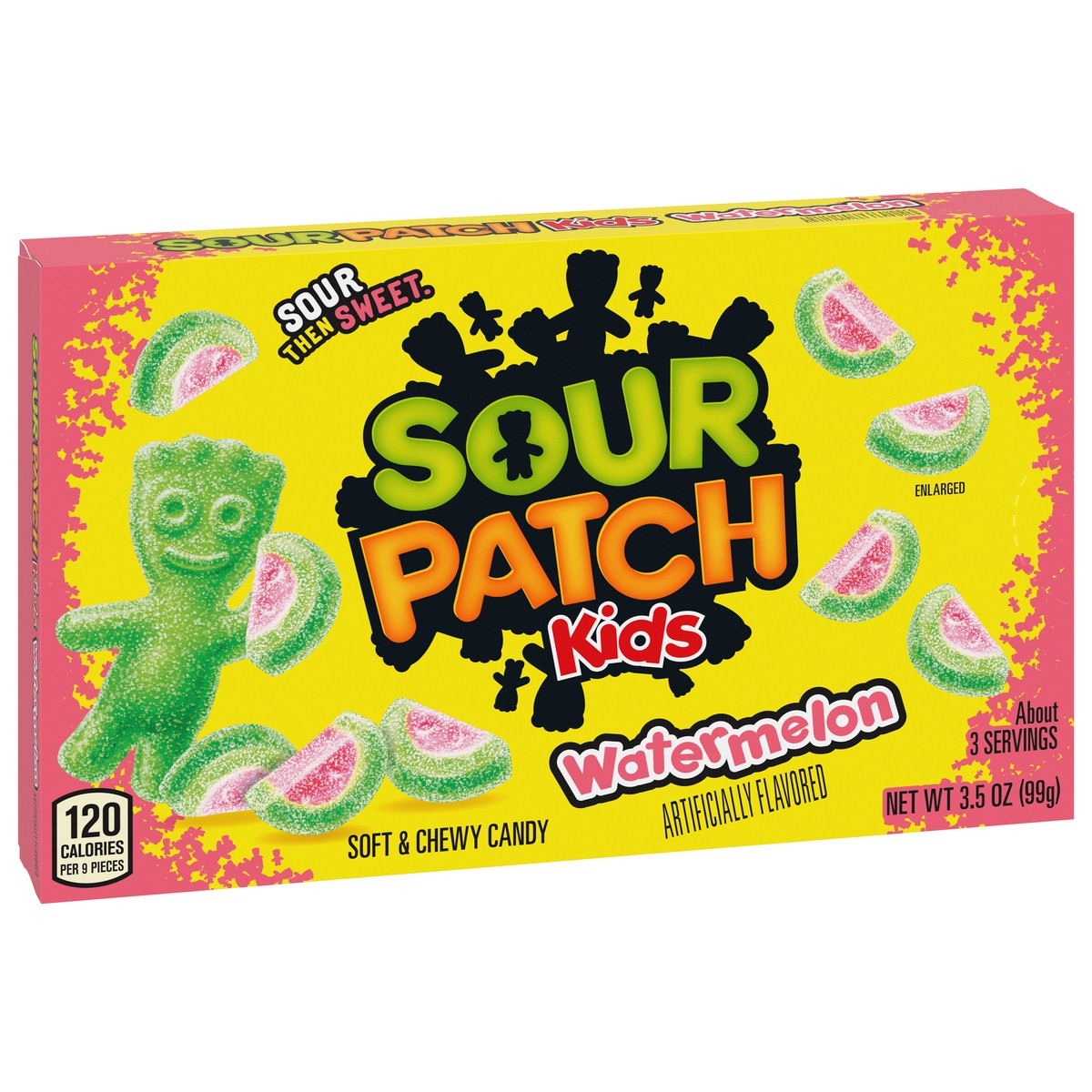 slide 2 of 9, SOUR PATCH KIDS Watermelon Soft & Chewy Candy, 3.5 oz, 3.5 oz