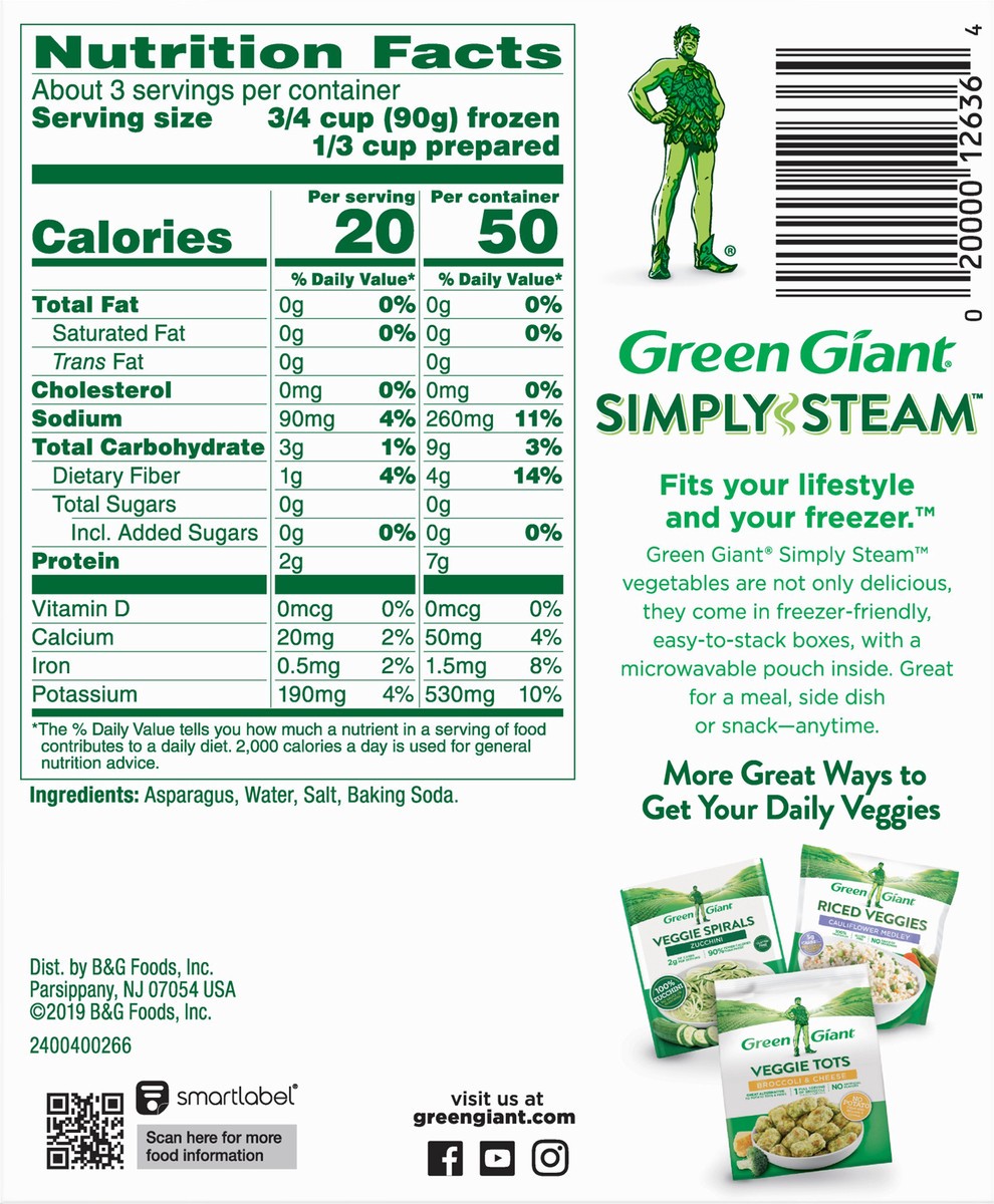 slide 5 of 9, Green Giant Simply Steam No Sauce Asparagus Cuts 9 oz, 9 oz