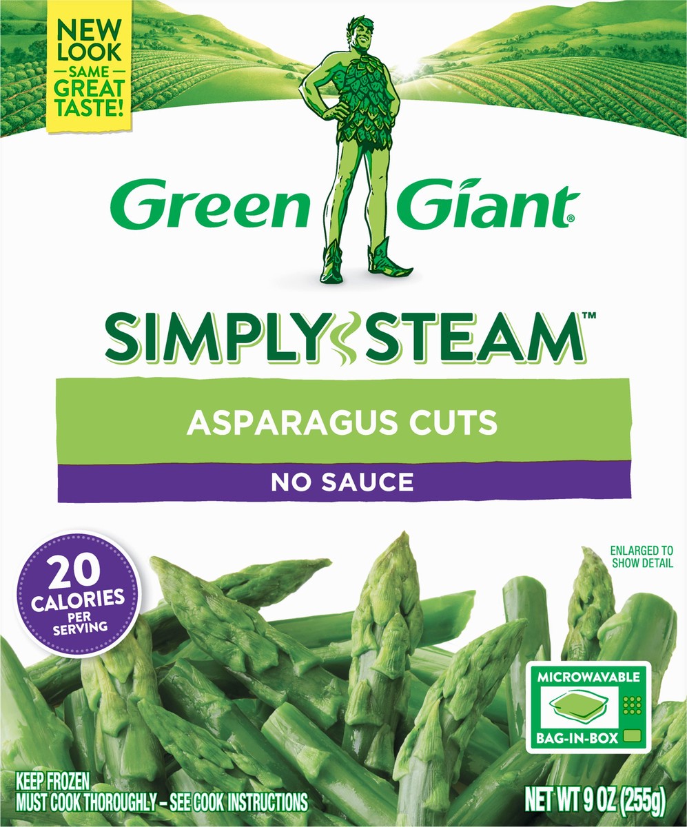 slide 7 of 9, Green Giant Simply Steam No Sauce Asparagus Cuts 9 oz, 9 oz