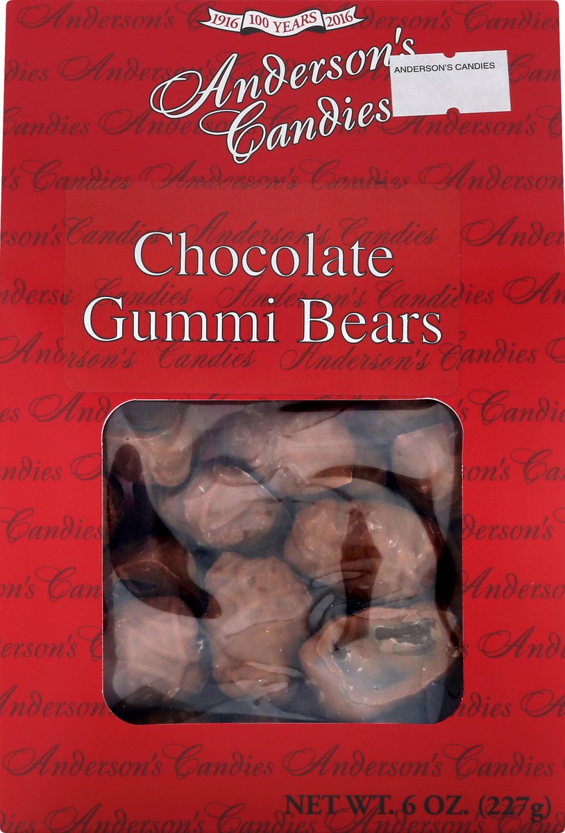 slide 3 of 12, Anderson's Candies Chocolate Gummi Bears 6 oz, 6 oz
