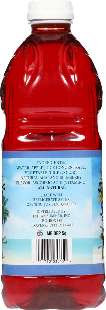 slide 6 of 14, Indian Summer Tropical Acai Blueberry Apple Juice 64 fl oz, 64 oz