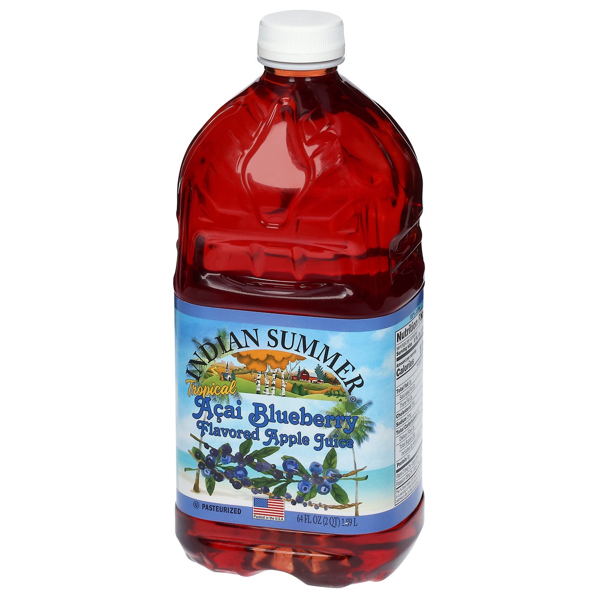 slide 7 of 14, Indian Summer Tropical Acai Blueberry Apple Juice 64 fl oz, 64 oz