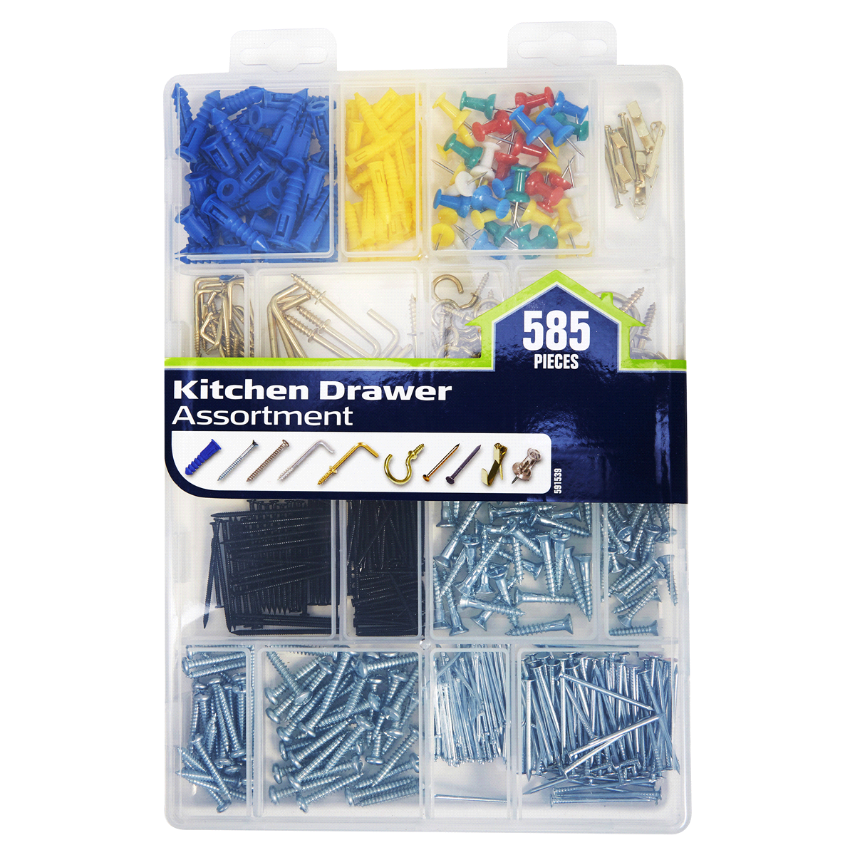 slide 1 of 1, Kitchen Drawer Assortment, 585 ct