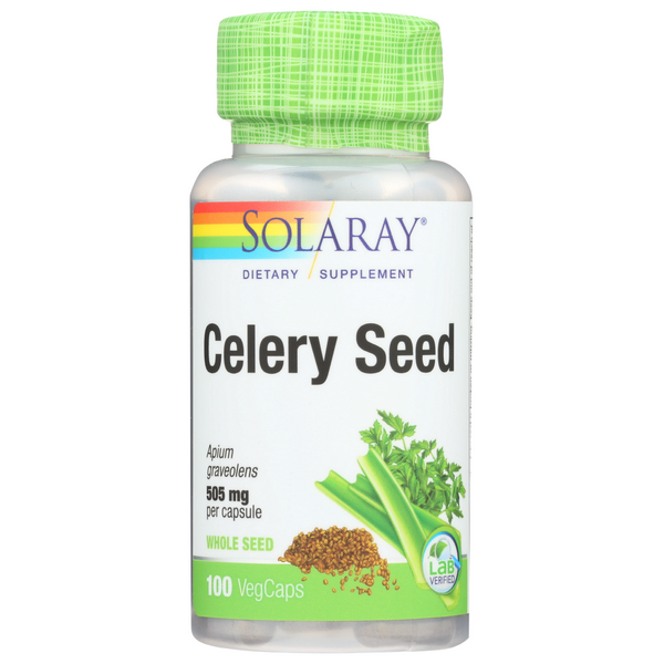 slide 1 of 1, Solaray Celery Seed, 100 ct