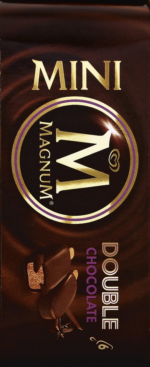 slide 3 of 6, Magnum Mini Ice Cream Bars Double Chocolate, 11.1 fl oz