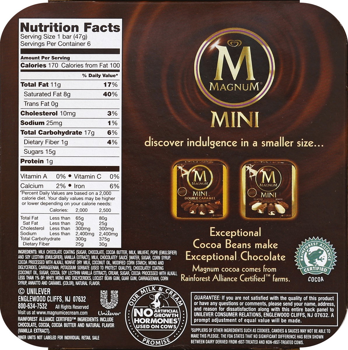 slide 6 of 6, Magnum Mini Ice Cream Bars Double Chocolate, 11.1 fl oz