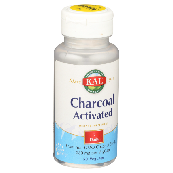 slide 1 of 1, KAL Activated Charcoal, 50 ct