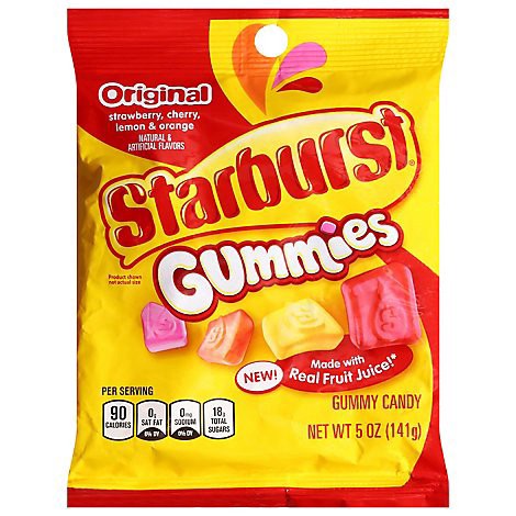 slide 1 of 1, Starburst Gummies Original Peg Pack 5 Ounces Each - 5 OZ, 5 oz