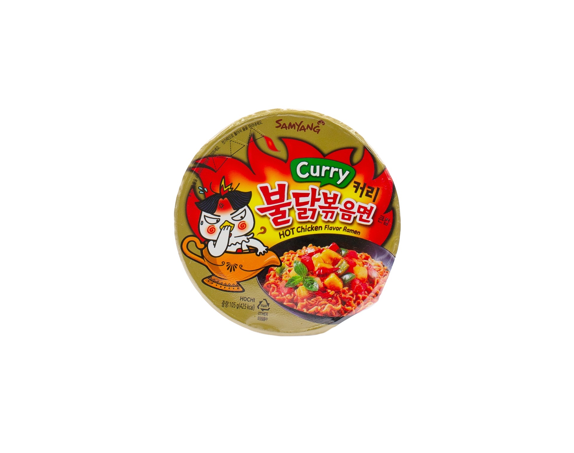 slide 1 of 1, Samyang Curry Hot Chicken Flavor Ramen, 3.7 oz