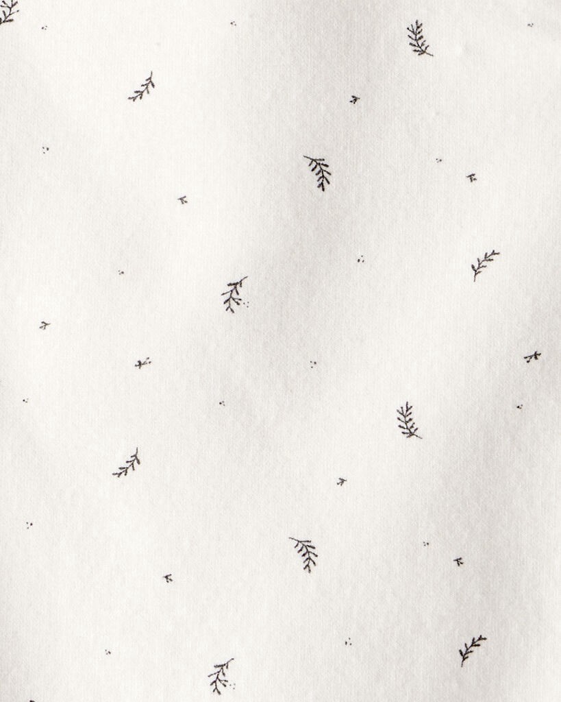 slide 3 of 3, Littleplanet Baby 2-Piece Sprig Print Set Made with Organic Cotton Sweet Cream 6M, 2 pc