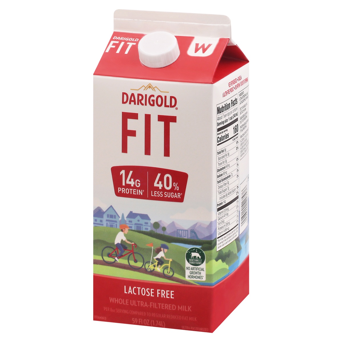 slide 3 of 11, Darigold Fit Lactose Free Whole Ultra-Filtered Milk, 59 fl oz