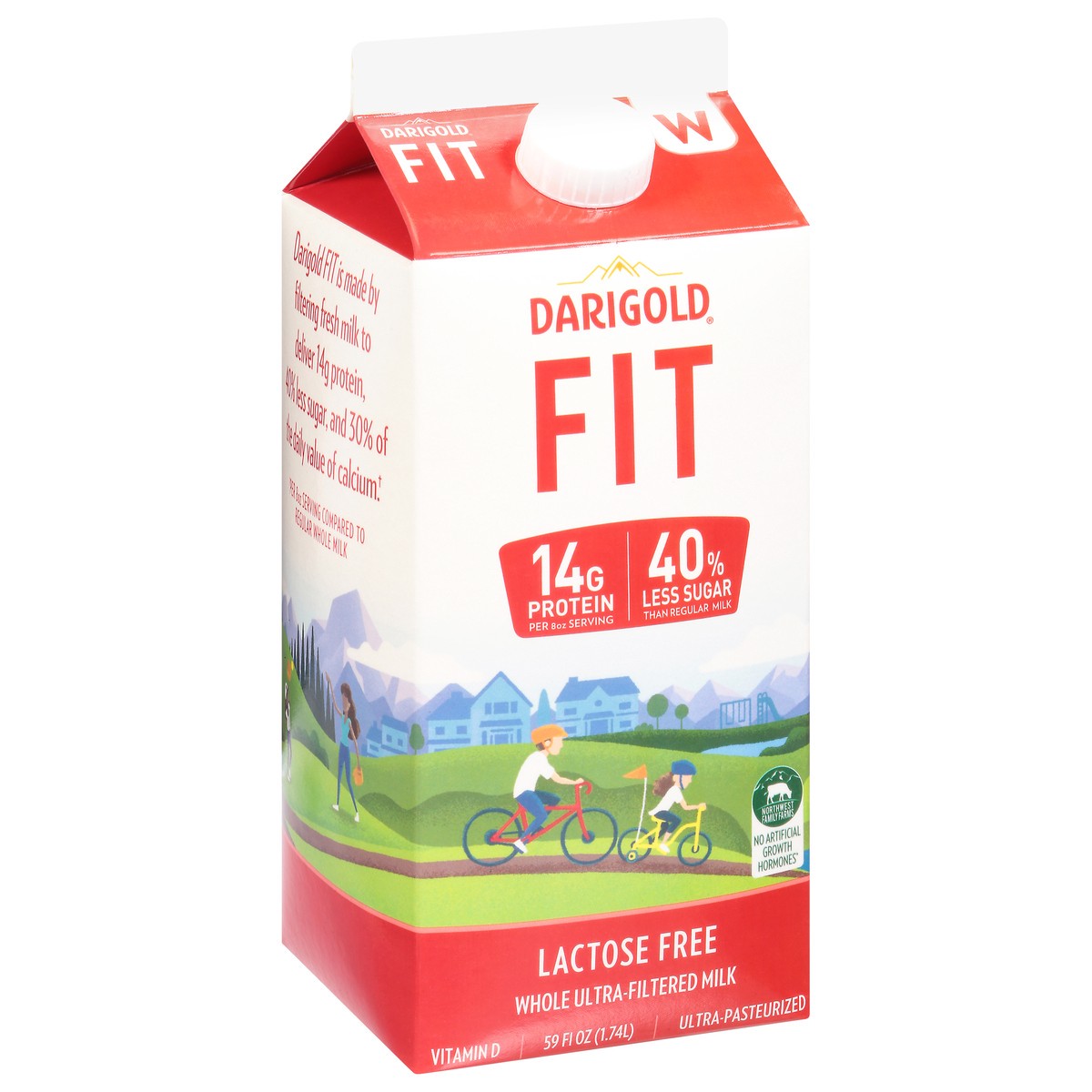 slide 5 of 13, Darigold Fit Lactose Free Whole Ultra Filtered Milk 59 fl oz, 59 fl oz