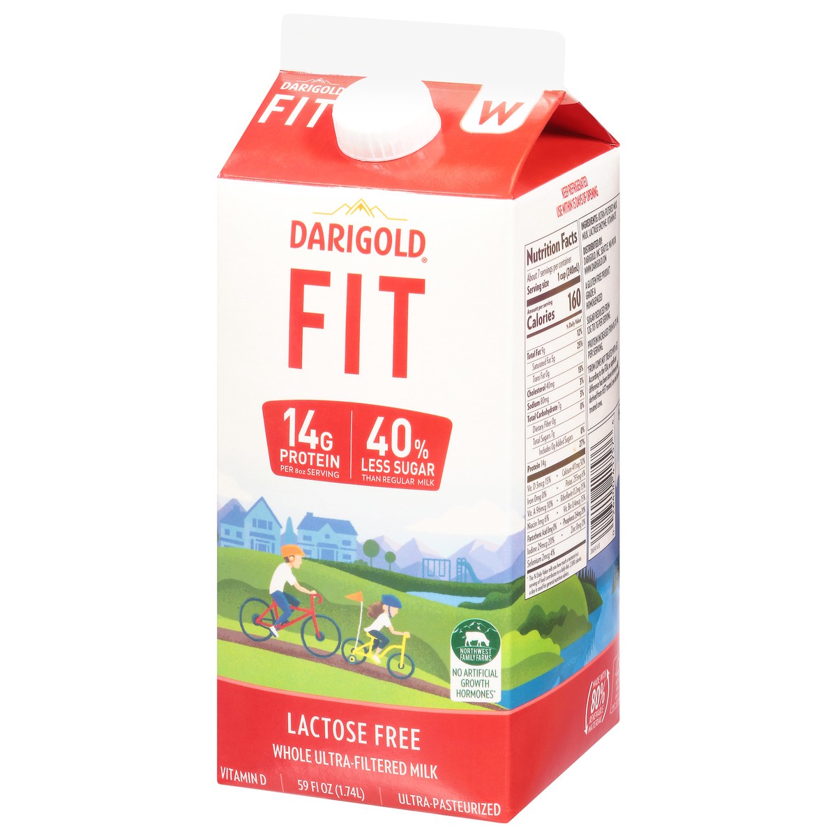 slide 13 of 13, Darigold Fit Lactose Free Whole Ultra Filtered Milk 59 fl oz, 59 fl oz