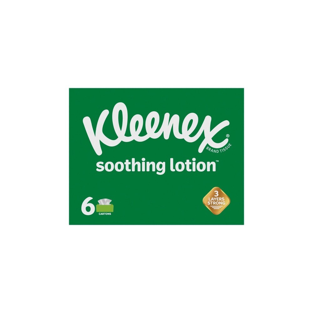 slide 9 of 10, Kleenex Soothing Lotion Facial Tissue - 6pk/110ct, 660 ct