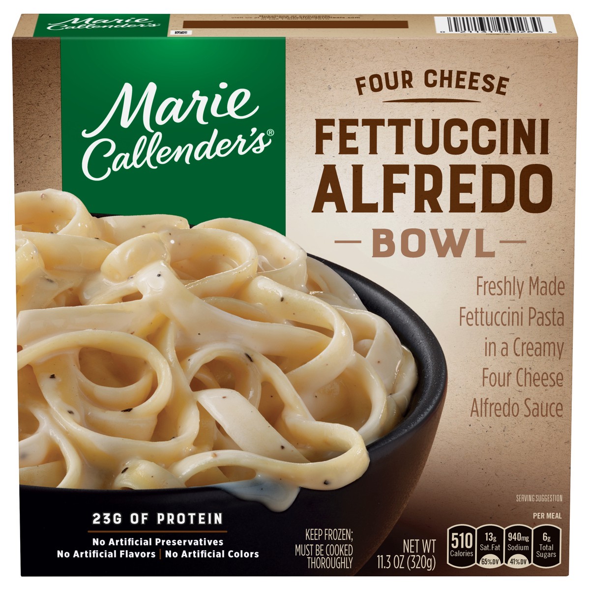 slide 4 of 13, Marie Callender's Four Cheese Fettuccini Alfredo Bowl, Frozen Meal, 11.3 oz., 11.3 oz