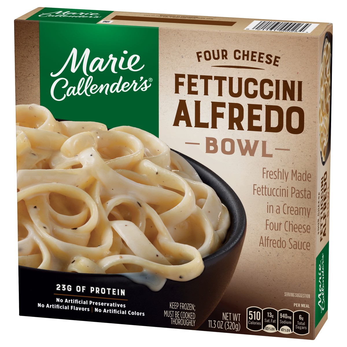 slide 2 of 13, Marie Callender's Four Cheese Fettuccini Alfredo Bowl, Frozen Meal, 11.3 oz., 11.3 oz