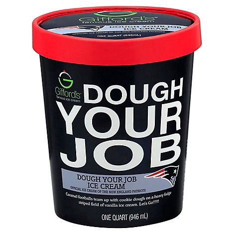 slide 1 of 1, Giffords Dough Your Job Ice Cream - 32 Oz, 32 oz