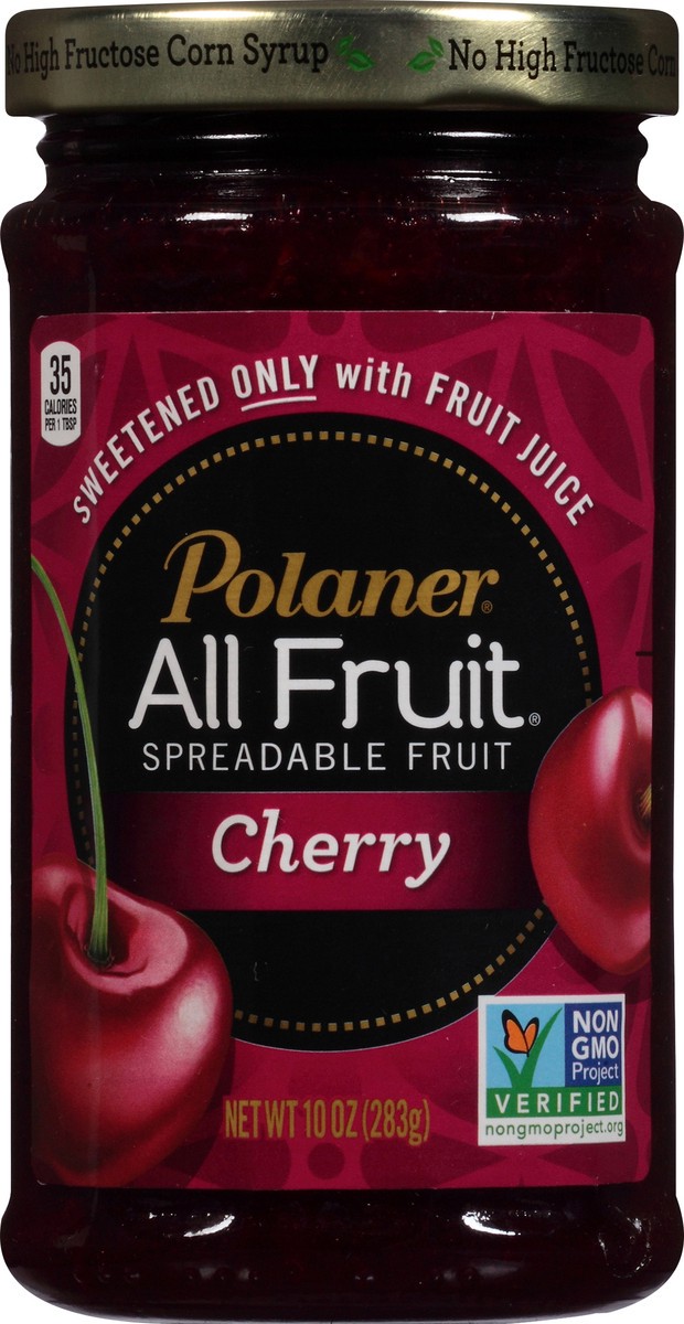 slide 4 of 7, Polaner All Fruit Cherry Spreadable Fruit 10 oz. Jar, 10 oz