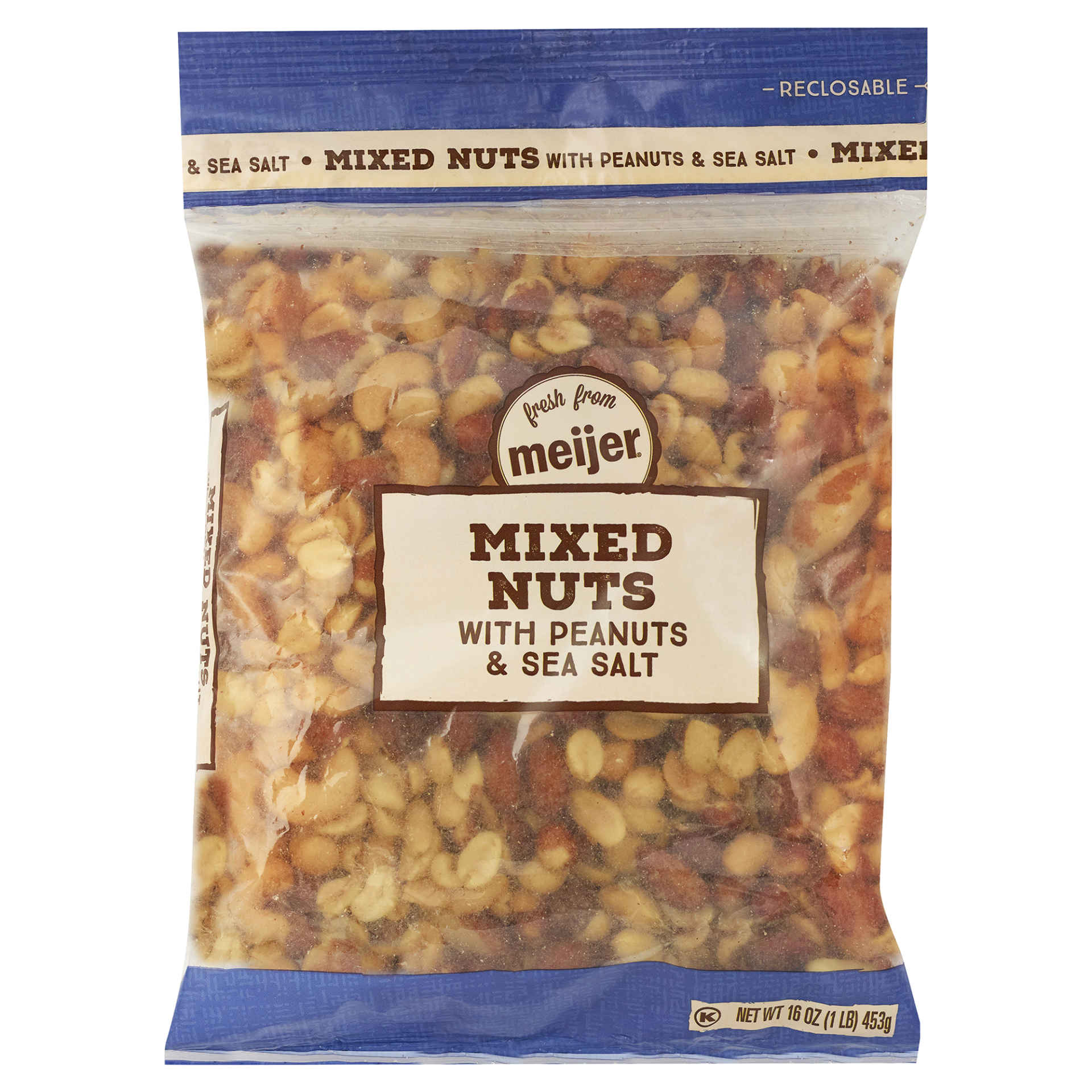 slide 1 of 1, Fresh From Meijer Mixed Nuts with Peanuts, 16 oz