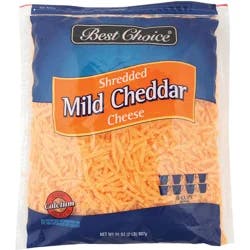 Best Choice Mild Shredded Cheddar Cheese - 32 oz