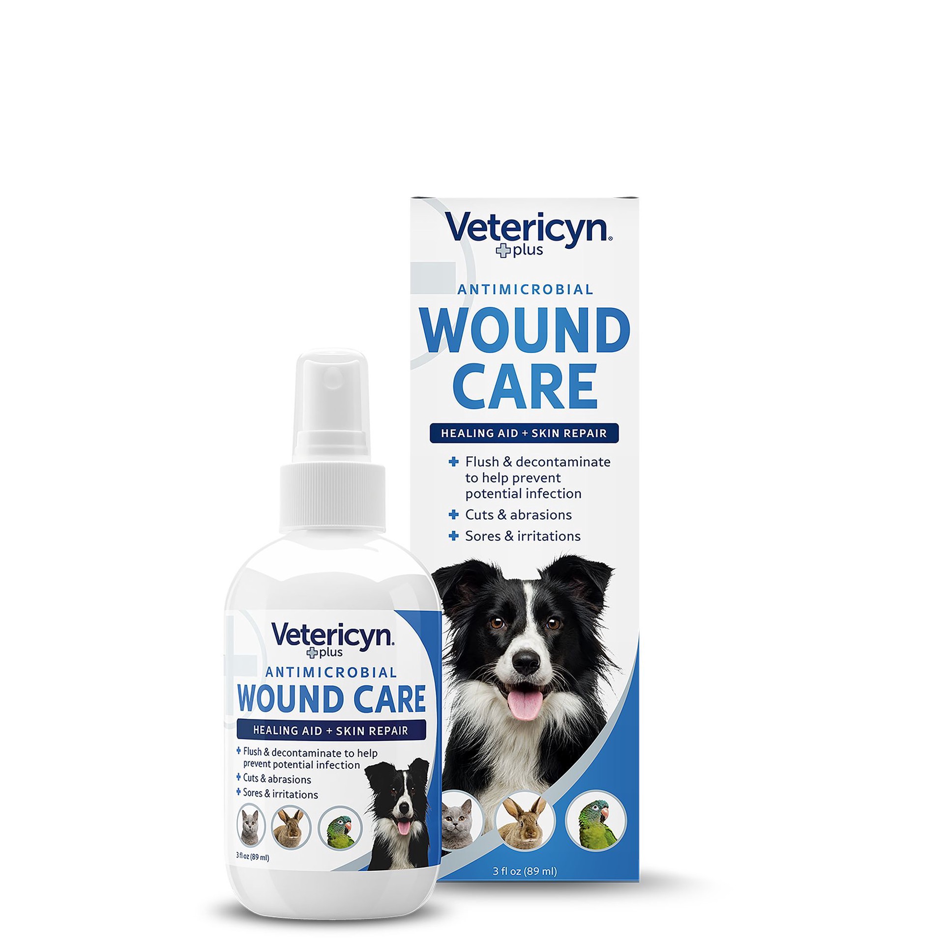 slide 1 of 1, Vetericyn Plus Wound & Skin Care for Dogs, 3 fl oz