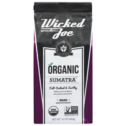 Wicked Joe Coffee Co. Organic Ground Medium Roast Sumatra Coffee 12 oz