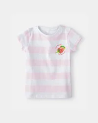 Carters Toddler Girl The Very Hungry Caterpillar™ Striped Graphic Tee - Pink/White Pink/White 5T