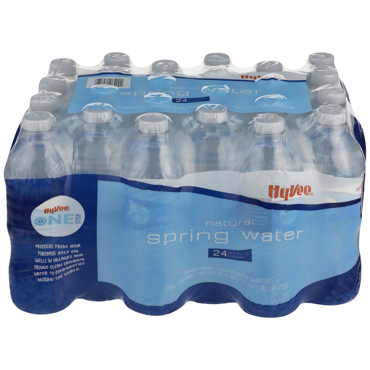 slide 1 of 1, Hy-Vee One Step Natural Spring Water - 405.6 fl oz, 405.6 fl oz