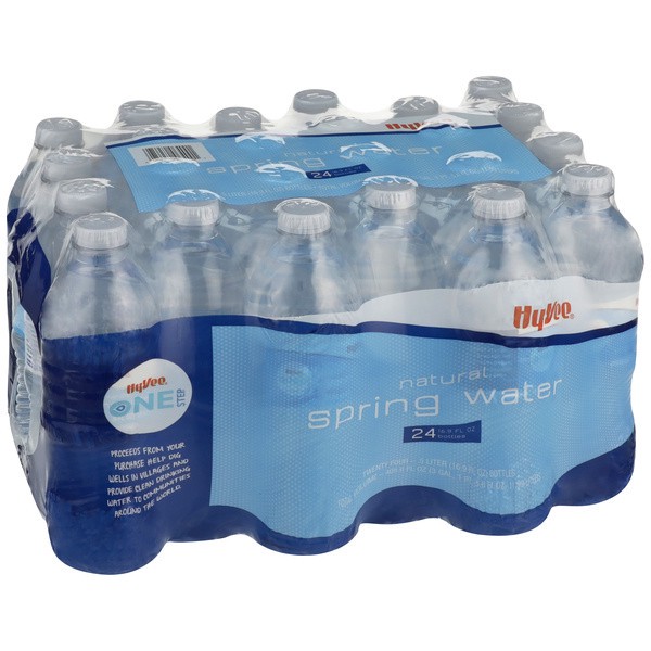 slide 1 of 7, Hy-Vee One Step Natural Spring Water - 405.6 fl oz, 405.6 fl oz