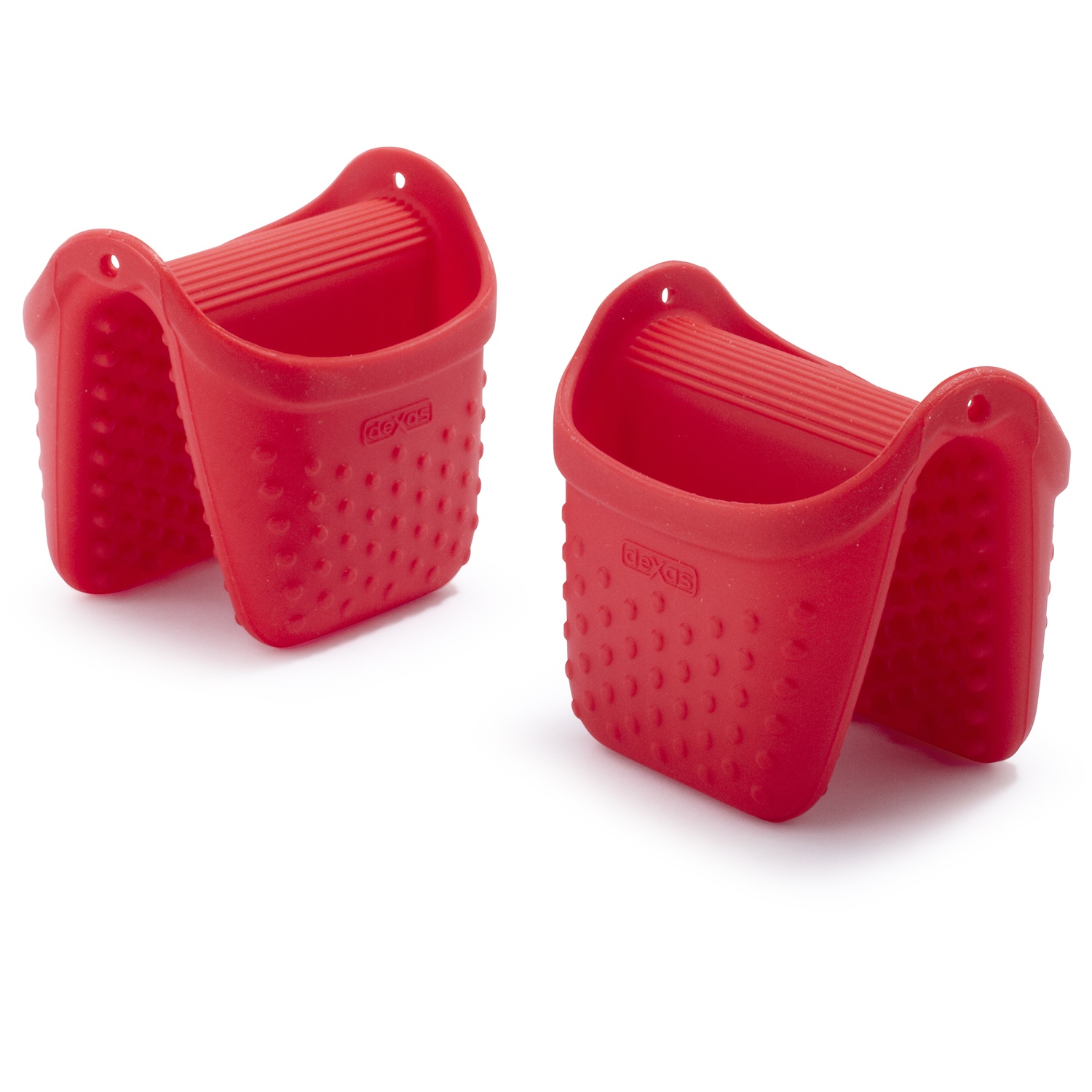 slide 1 of 1, Dexas Silicone Pinch Mitts, Red, 1 ct