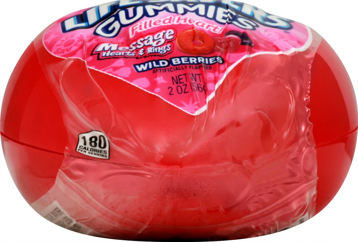 slide 7 of 8, LIFE SAVERS Gummies Message Hearts and Rings Valentine Candy (2-Oz. Package), 2 oz