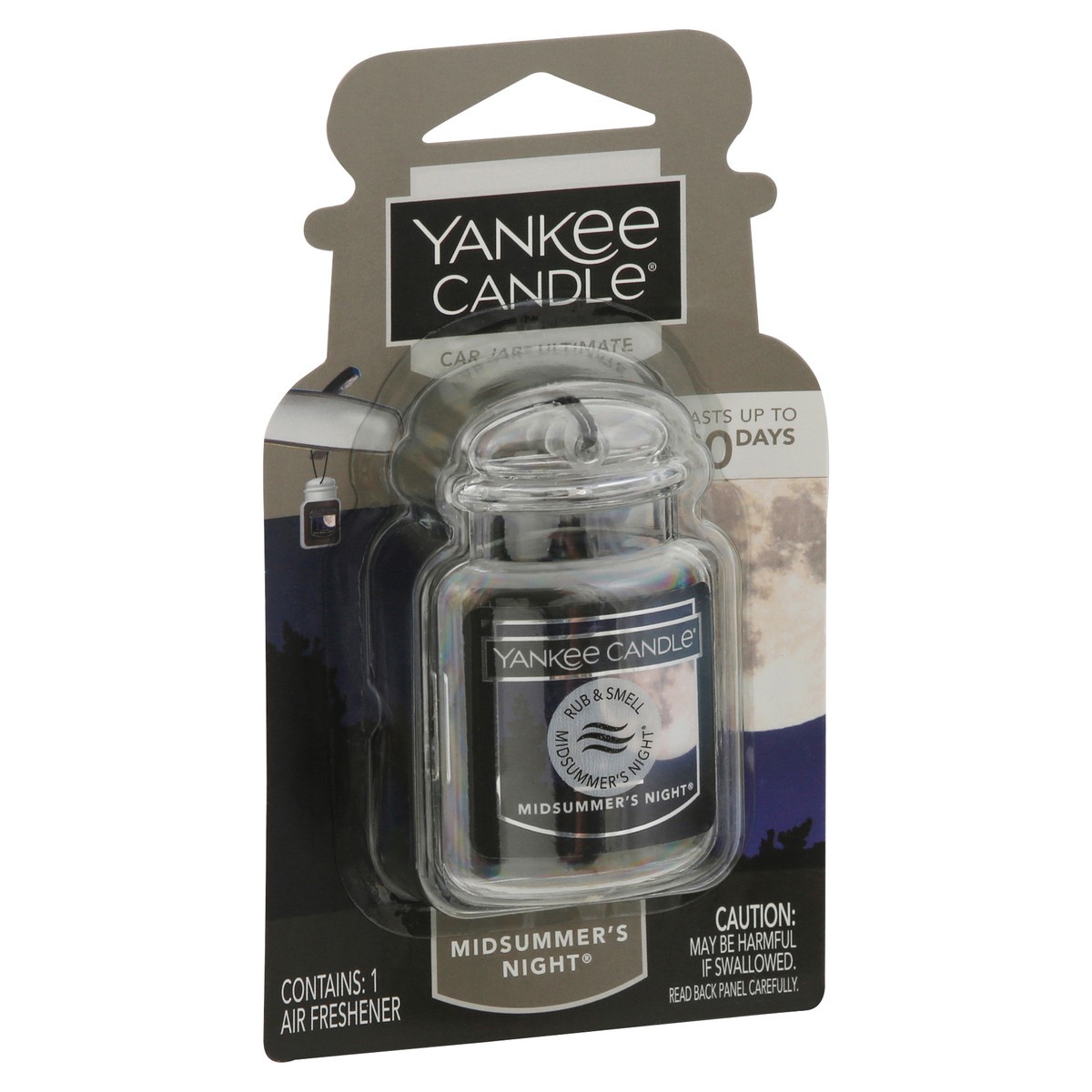 slide 2 of 9, Yankee Candle Car Jar Ultimate Midsummer's Night Air Freshener, 1 ct