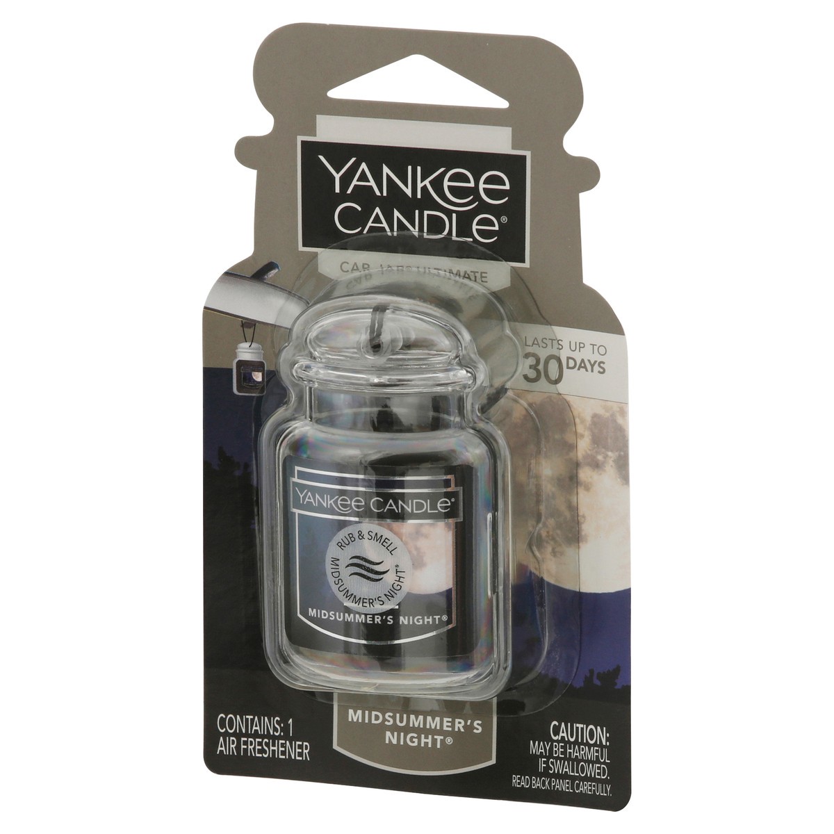 slide 3 of 9, Yankee Candle Car Jar Ultimate Midsummer's Night Air Freshener, 1 ct