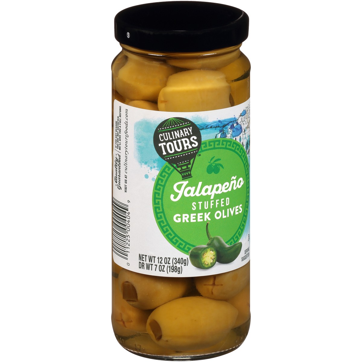slide 9 of 10, Culinary Tours Jalapeno Stuffed Greek Olives, 12 oz